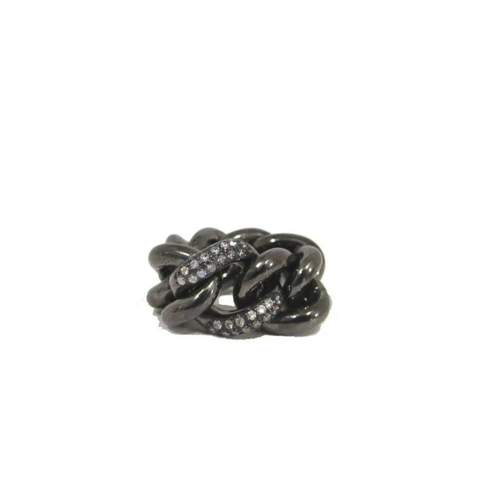 Anelli*Spadarella Gioielli Anello a catena con zirconi - PSAN19Z