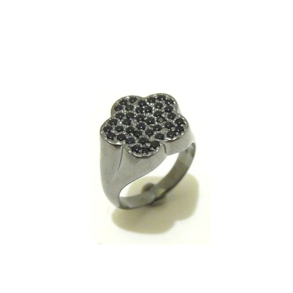 Anelli*Spadarella Gioielli Anello fiore zirconi - AN398