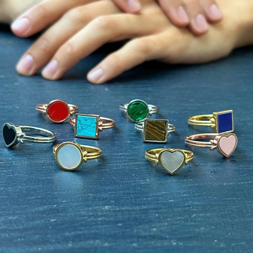 Anelli*Spadarella Gioielli Anello Rainbow tondo - AN773
