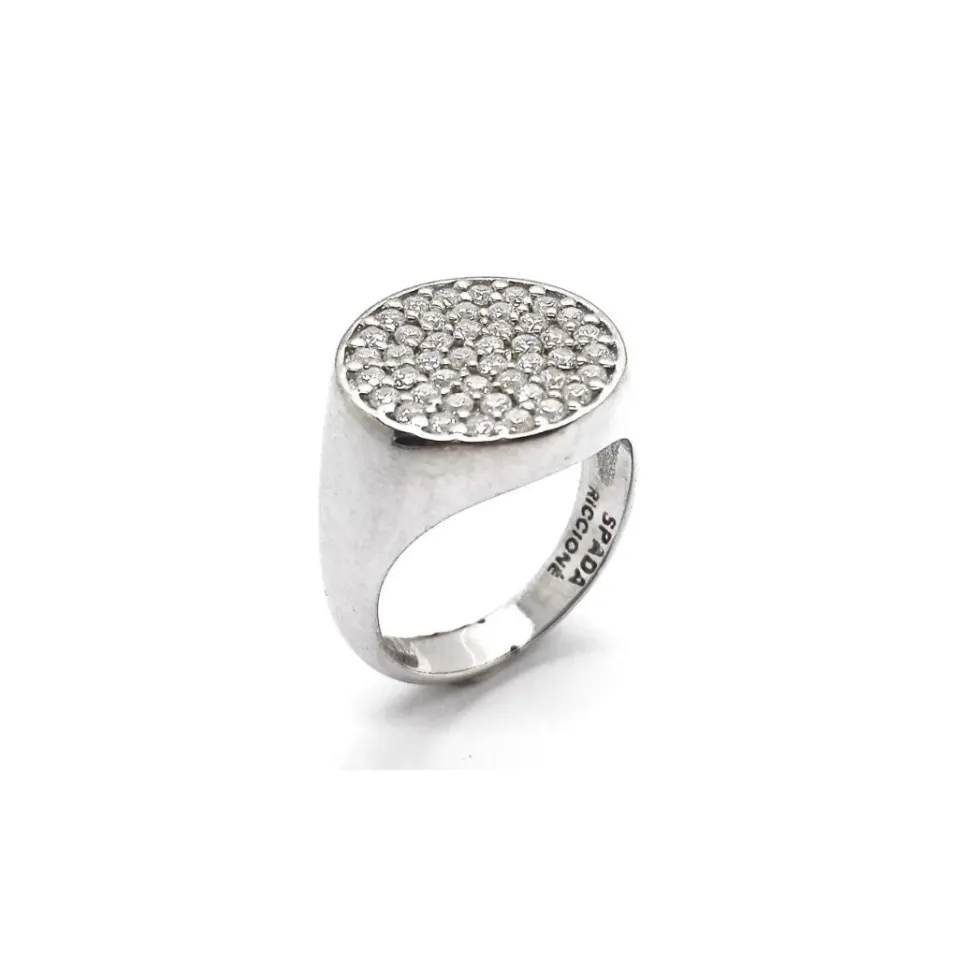 Anelli*Spadarella Gioielli Anello tondo zirconi - AN689