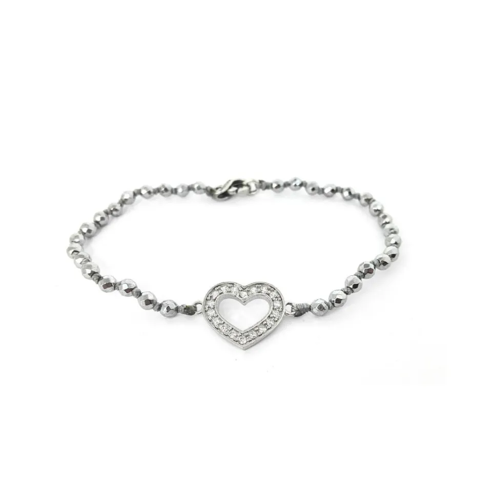 Bracciali | Bracciali Spadini*Spadarella Gioielli Bracciale spadino cuore zirconi - SPBR527
