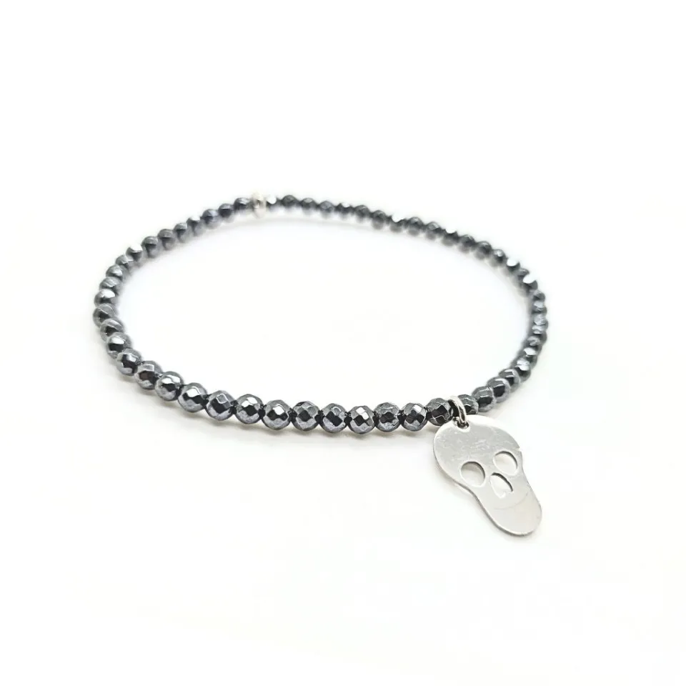Bracciali | Bracciali Spadini*Spadarella Gioielli Bracciale spadino elastico teschio - SPBR152