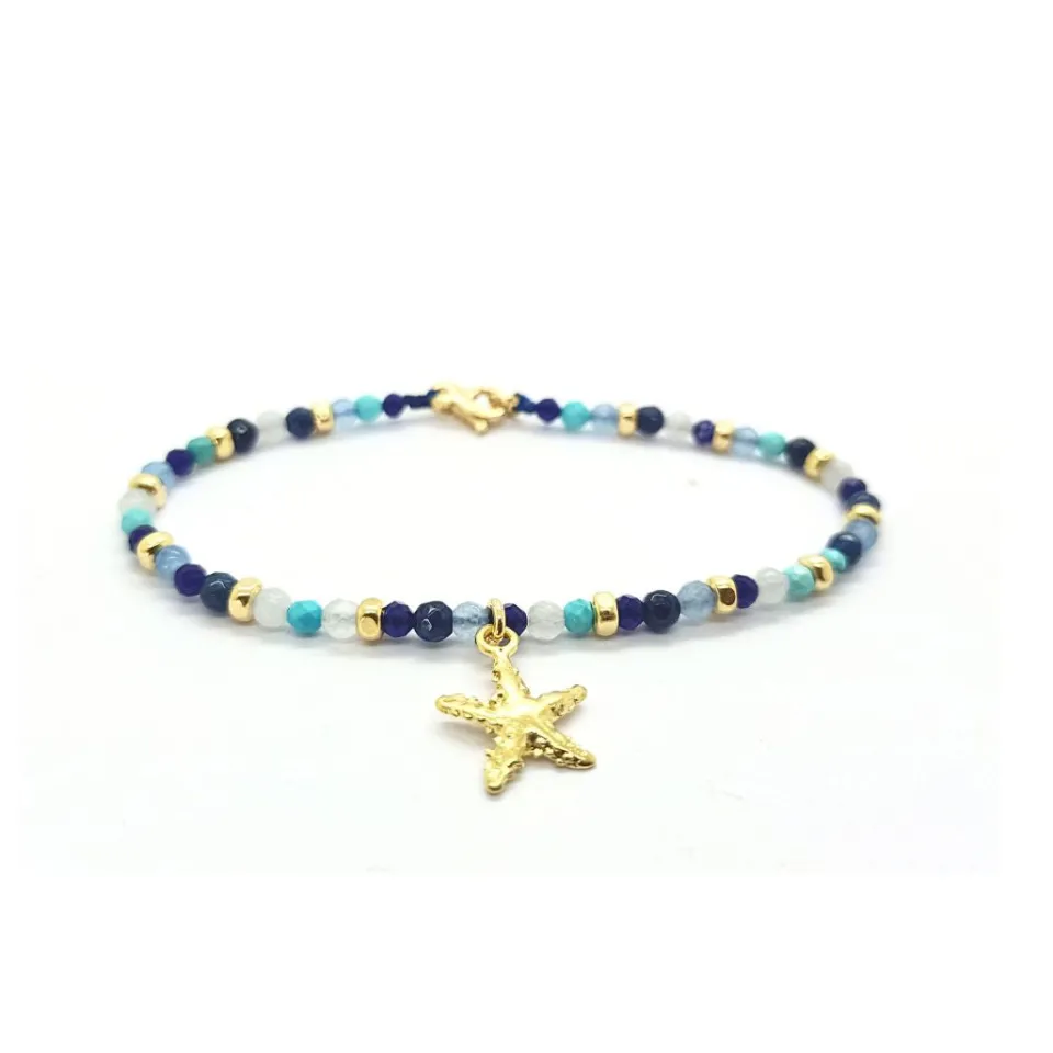 Bracciali | Bracciali Spadini*Spadarella Gioielli Bracciale spadino pietre con stella marina - SPBR608