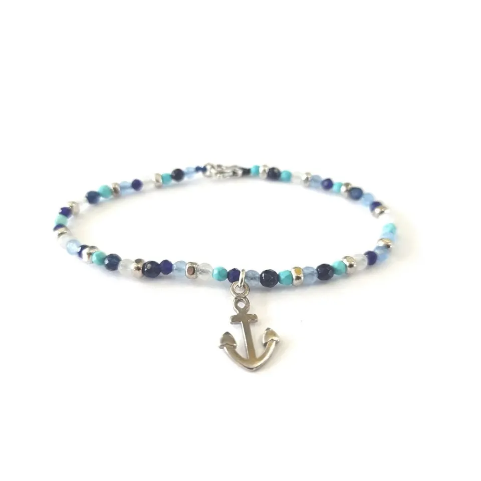 Bracciali | Bracciali Spadini*Spadarella Gioielli Bracciale spadino pietre con ancora - SPBR609
