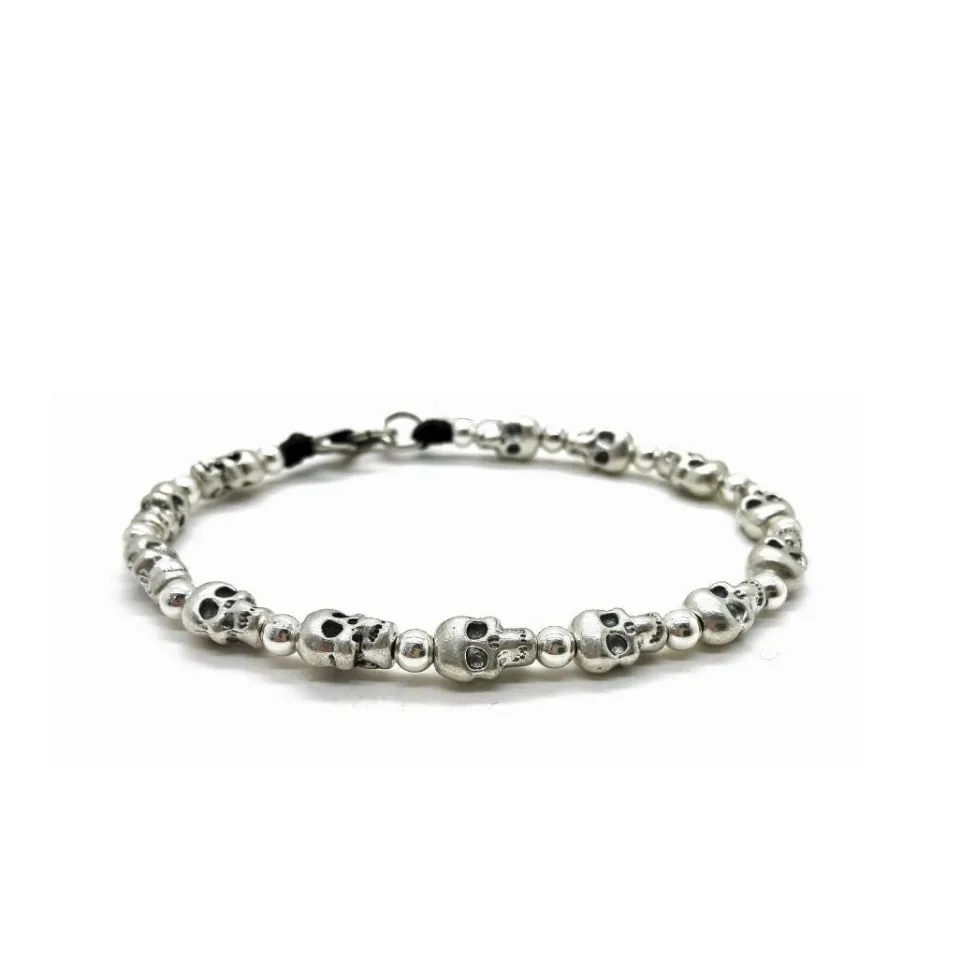 Bracciali | Bracciali Spadini*Spadarella Gioielli Bracciale Spadino teschi - SPBR499