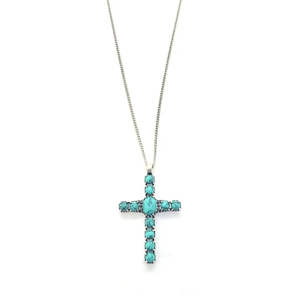 Collane*Spadarella Gioielli Collana croce pietre - CL700
