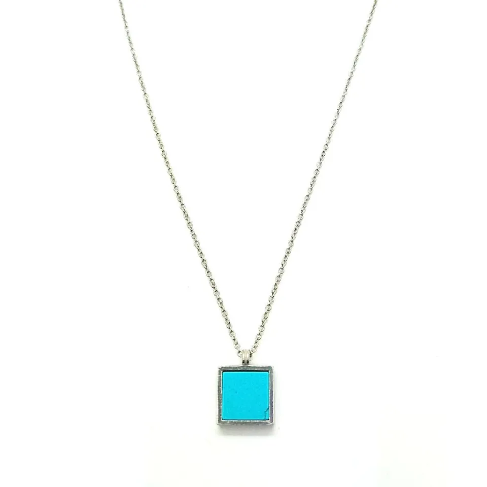 Collane*Spadarella Gioielli Collana Rainbow quadrato - CL721