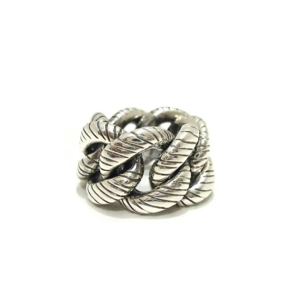 Anelli*Spadarella Gioielli Fascia a catena rigata - AN591