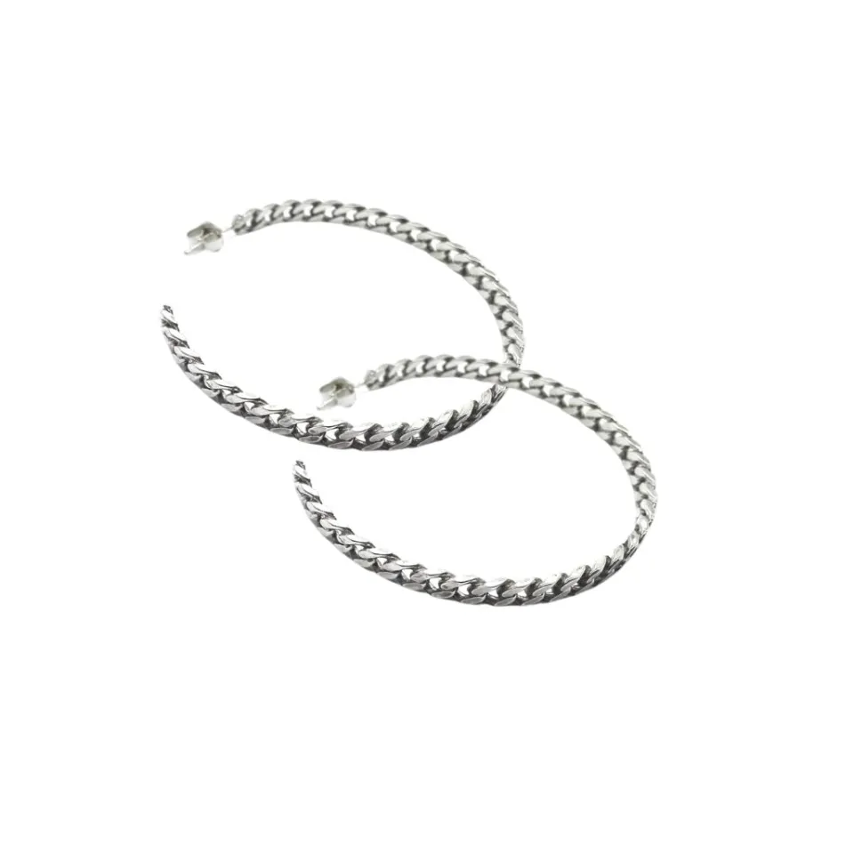 Bracciali | Orecchini*Spadarella Gioielli Orecchini a cerchio catena - OR783
