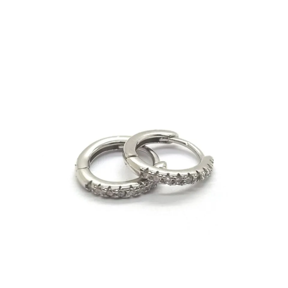 Bracciali | Orecchini*Spadarella Gioielli Orecchini a cerchio con zirconi - OR836