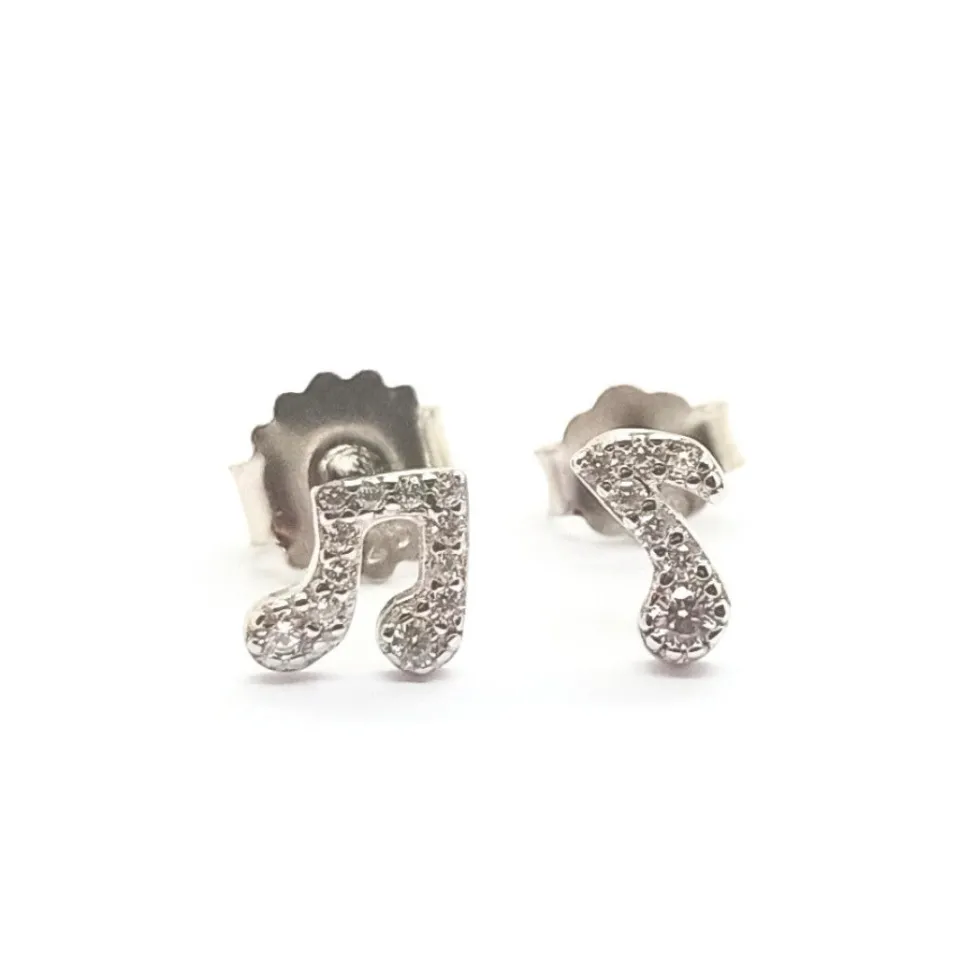 Bracciali | Orecchini*Spadarella Gioielli Orecchini a lobo note di zirconi - OR832
