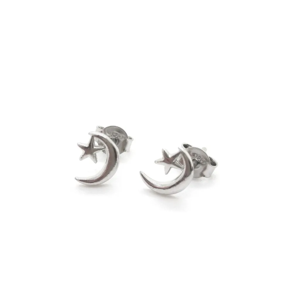 Bracciali | Orecchini*Spadarella Gioielli Orecchini a lobo stella e luna - OR804