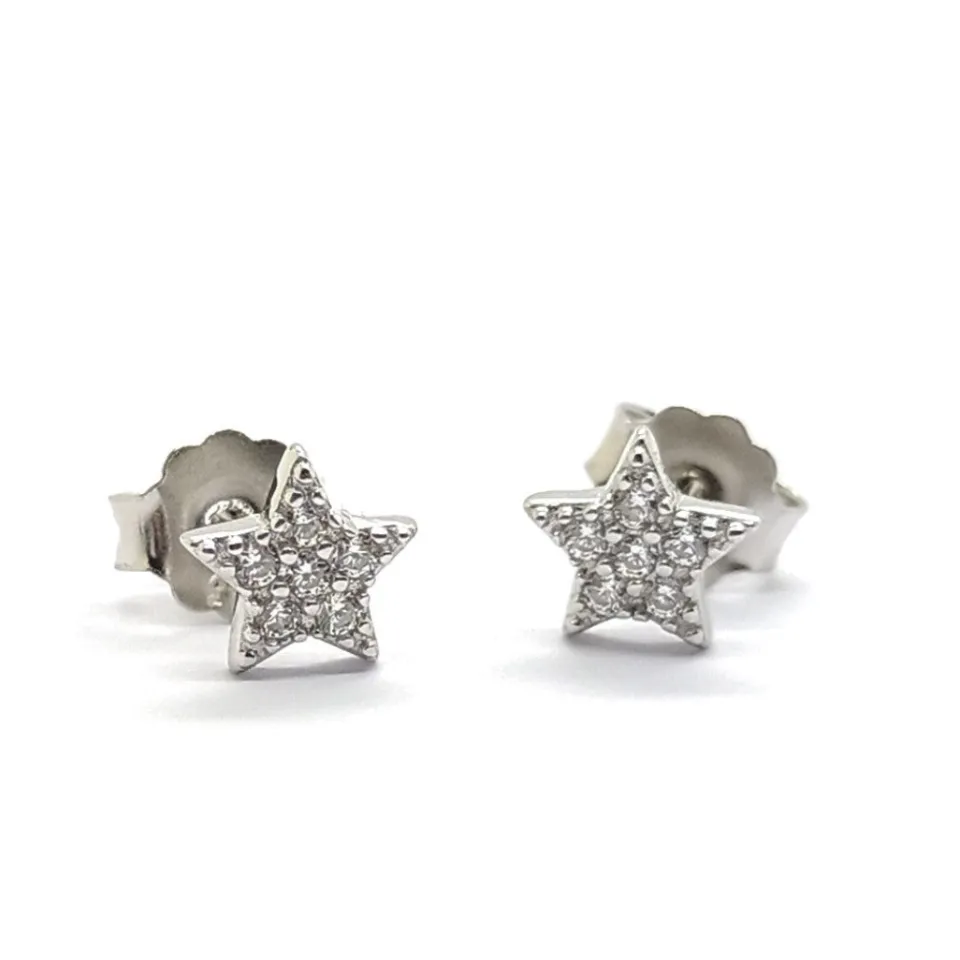 Bracciali | Orecchini*Spadarella Gioielli Orecchini a lobo stelle di zirconi - OR830