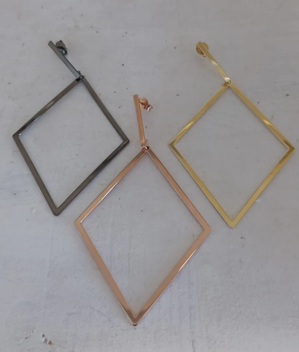Bracciali | Orecchini*Spadarella Gioielli Orecchini pendenti rombo - OR776