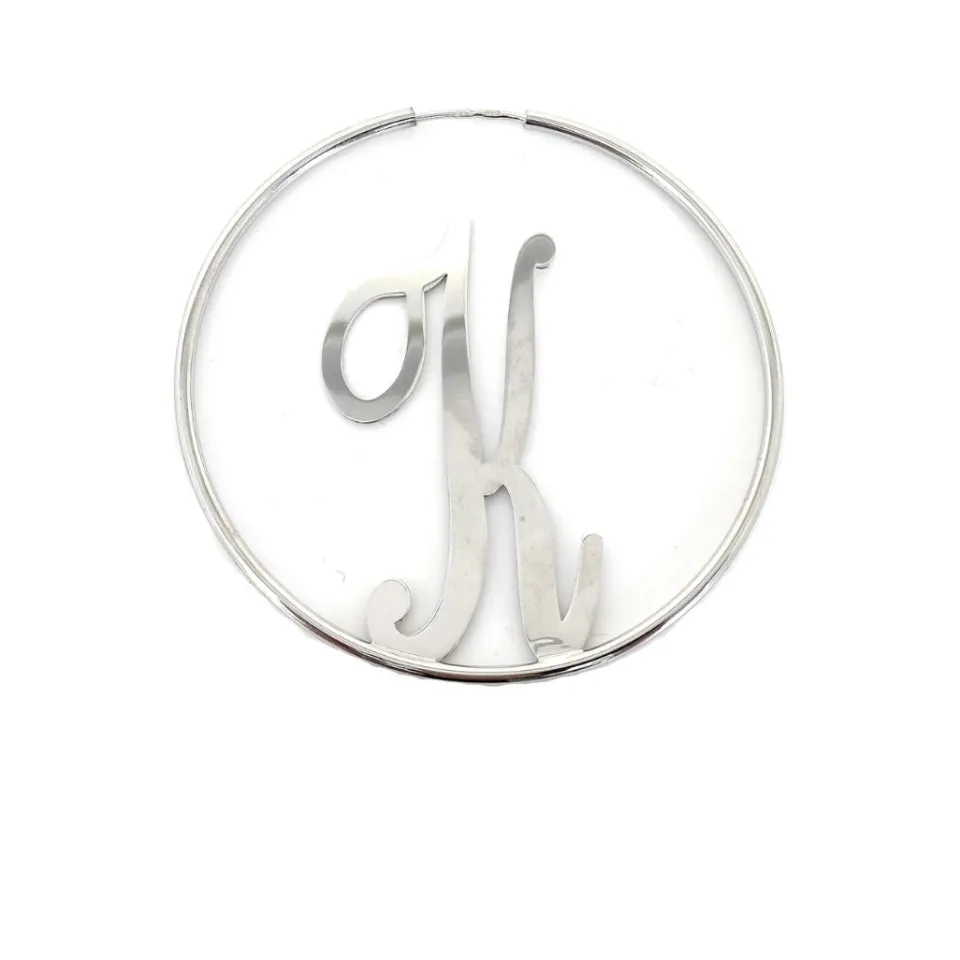 Bracciali | Orecchini*Spadarella Gioielli Orecchino cerchio Lettera - OR795